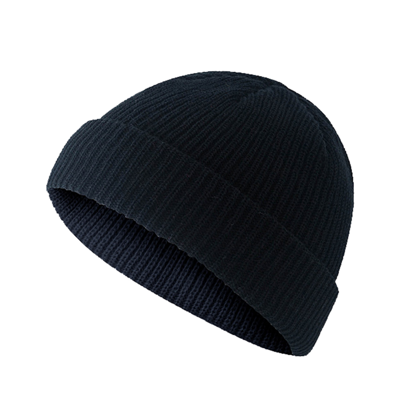 thumbnail image 2 of Gorro de punto unisex para invierno con pompón sintético - Gorro cálido de mezcla de lana, talla única, para hombres y mujeres adultos, 2 of 2